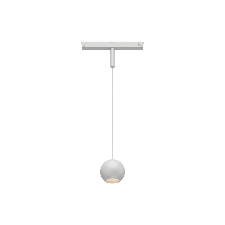 Cevon T8 48V Track Pendant Sphere White