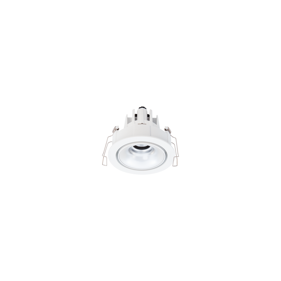 Cevon Dark Art Tilt/Rotate Small Downlight Kit White, Silver 3000K