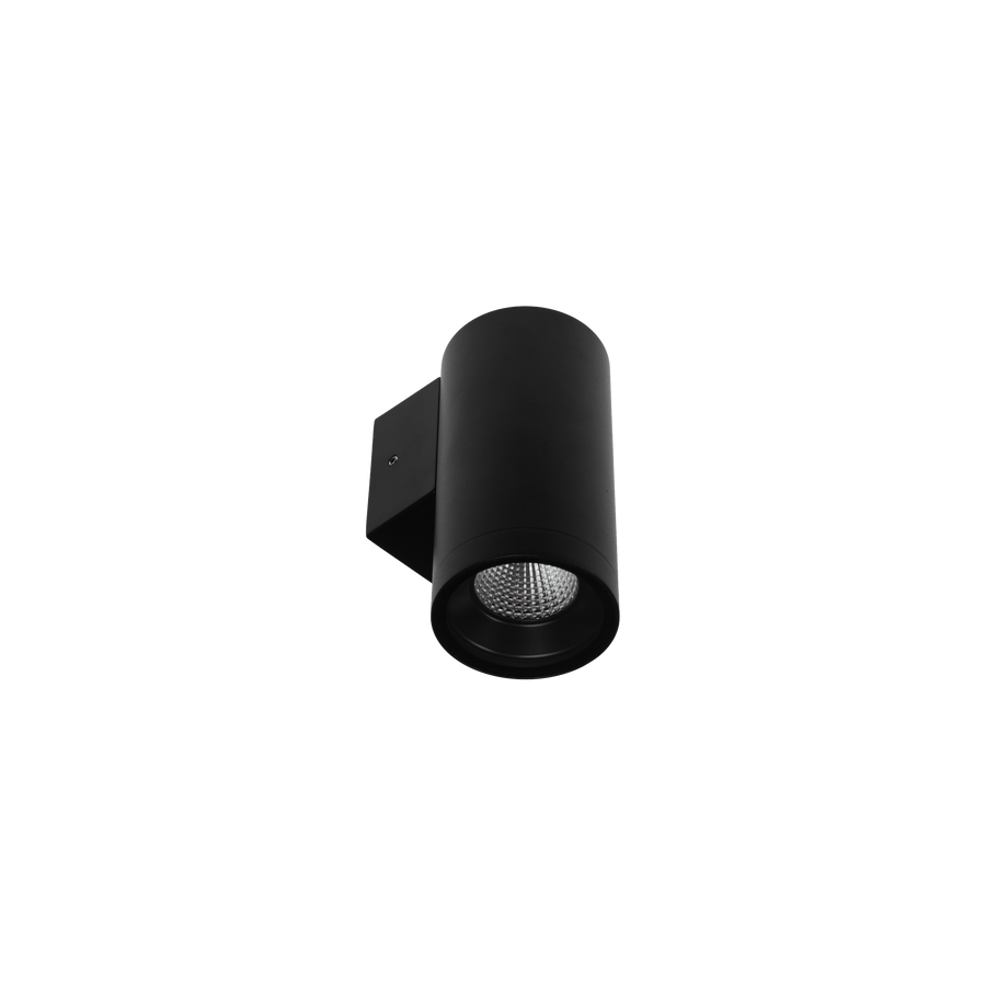 Surface Mount Round Column Spot One Way Black 3000K