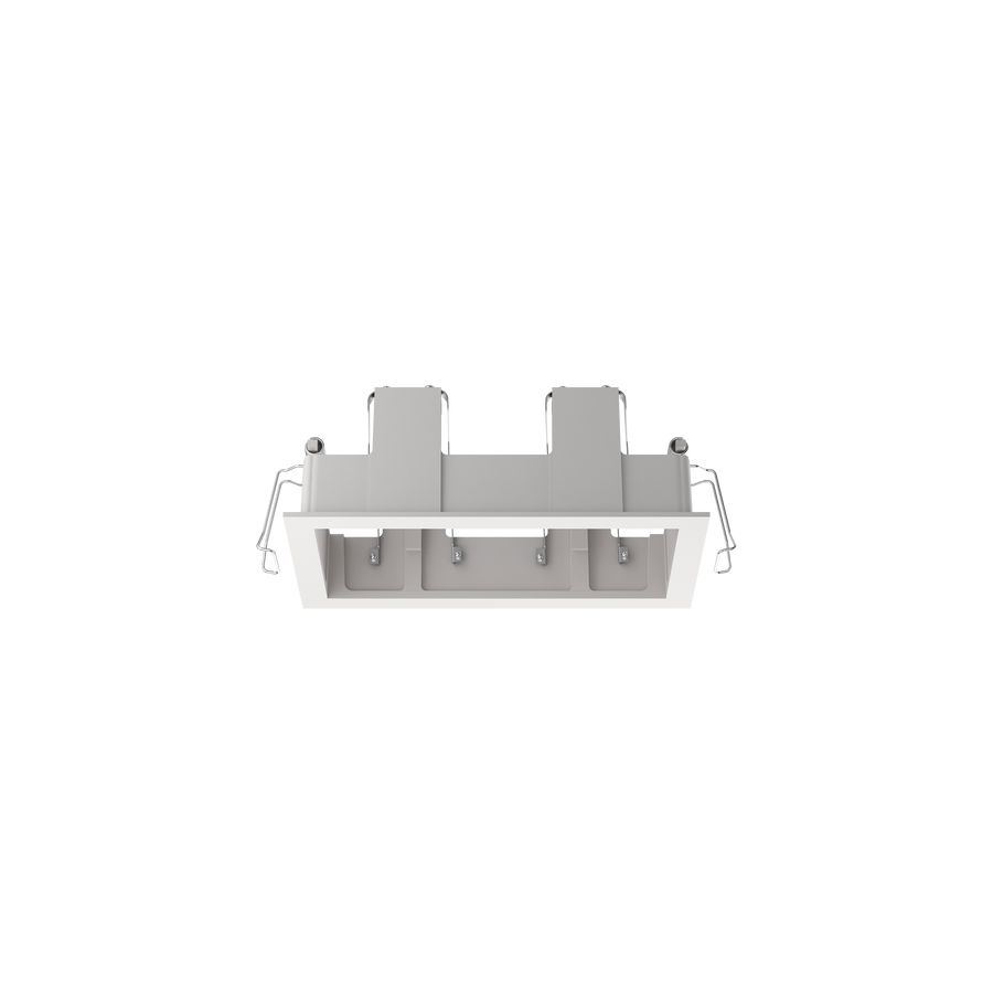 Cevon Type Recessed Rectangular Double Frame for M61 White