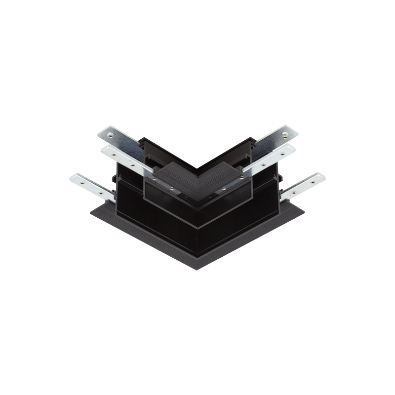 Recessed Deep L Profile Connector Left (Horizontal) Black