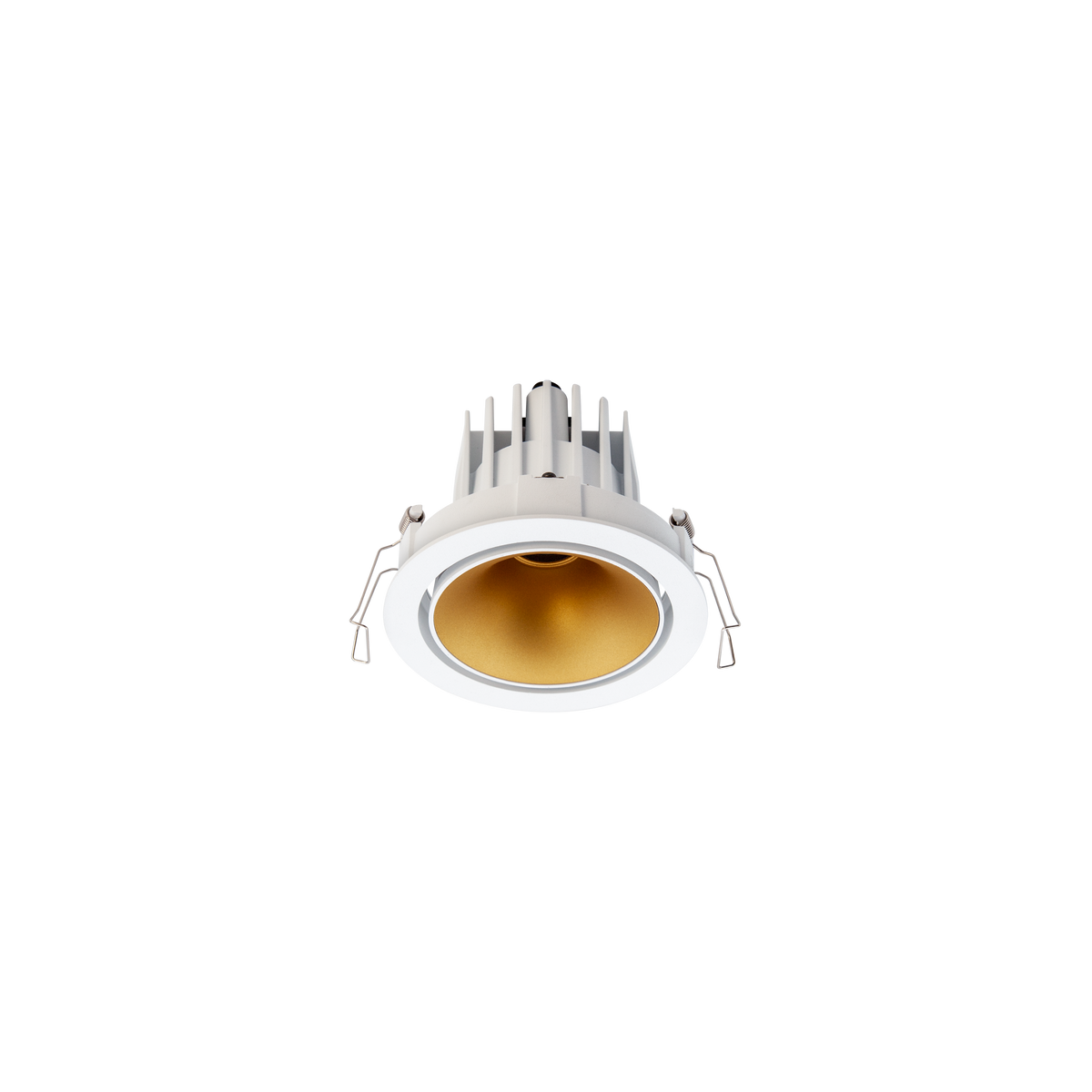 Cevon Dark Art Tilt/Rotate Medium Downlight Kit White, Gold 3000K
