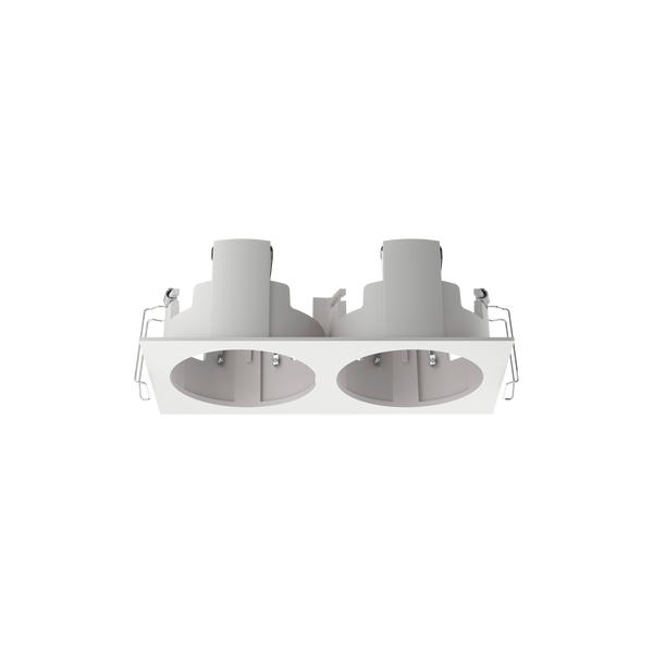 Cevon Recessed Rectangular Double Frame for M80 White