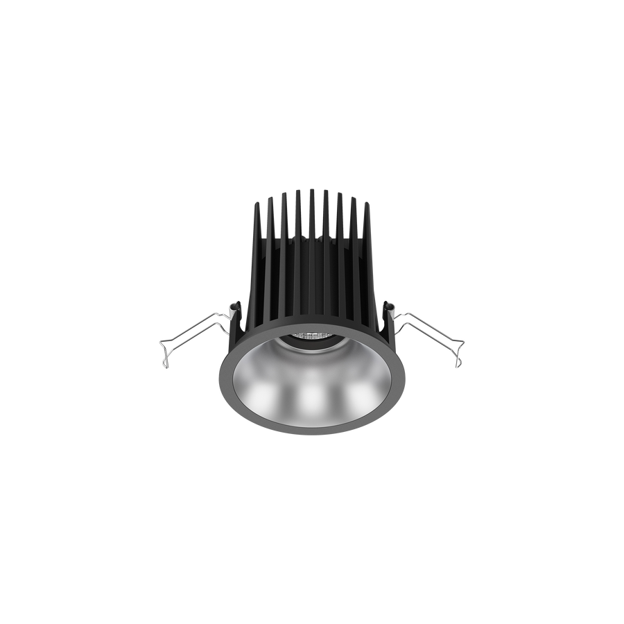 Cevon Large Darklight Slim Trim Downlight Kit Black, Silver 4000K