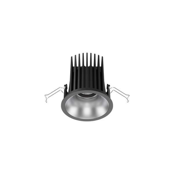 Cevon Large Darklight Slim Trim Downlight Kit Black, Silver 4000K
