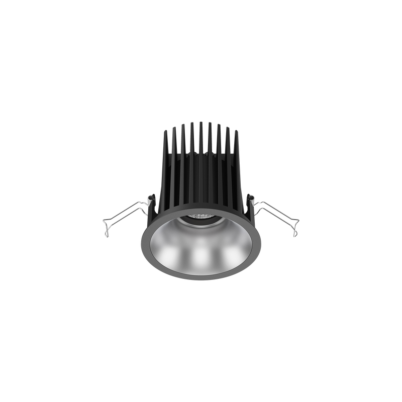 Cevon Large Darklight Slim Trim Downlight Kit Black, Silver 4000K