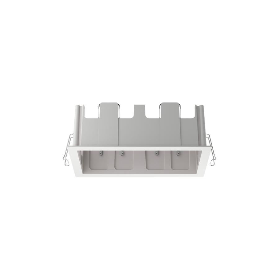 Cevon Type Recessed Rectangular Double Frame for M81 White