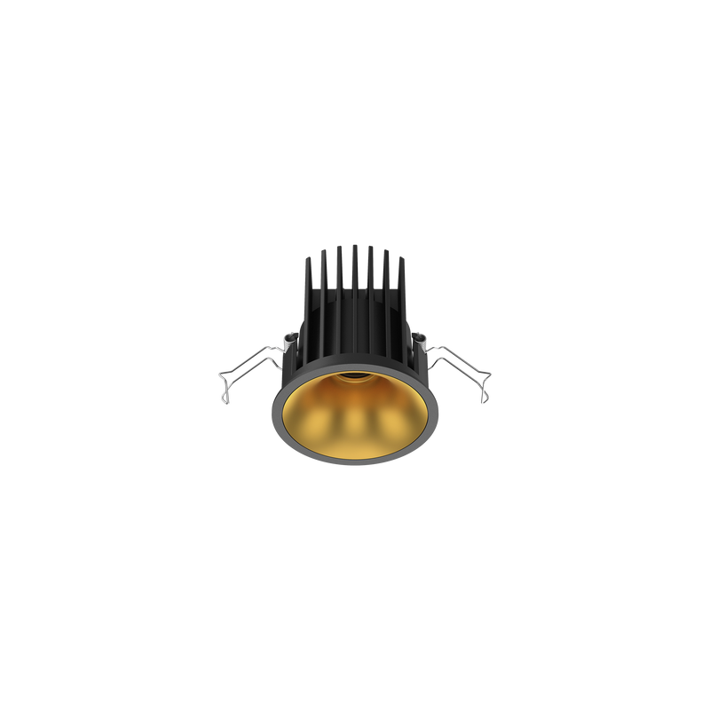 Cevon Medium Darklight Slim Trim Downlight Kit Black, Gold 4000K