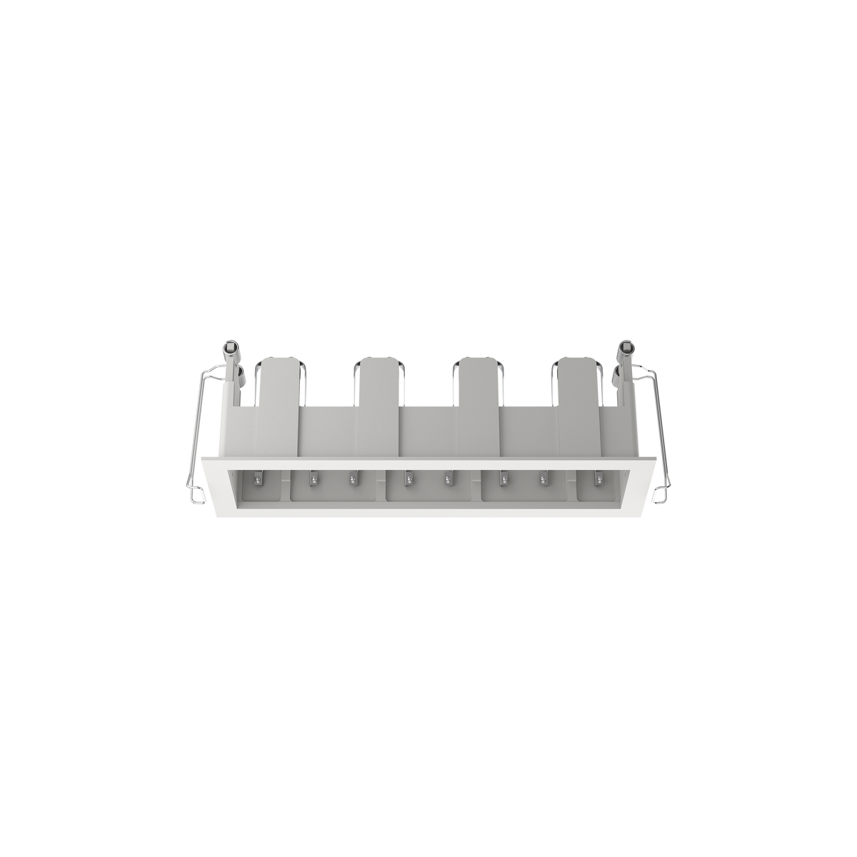 Cevon Type Recessed Rectangular Quad Frame for M41 White
