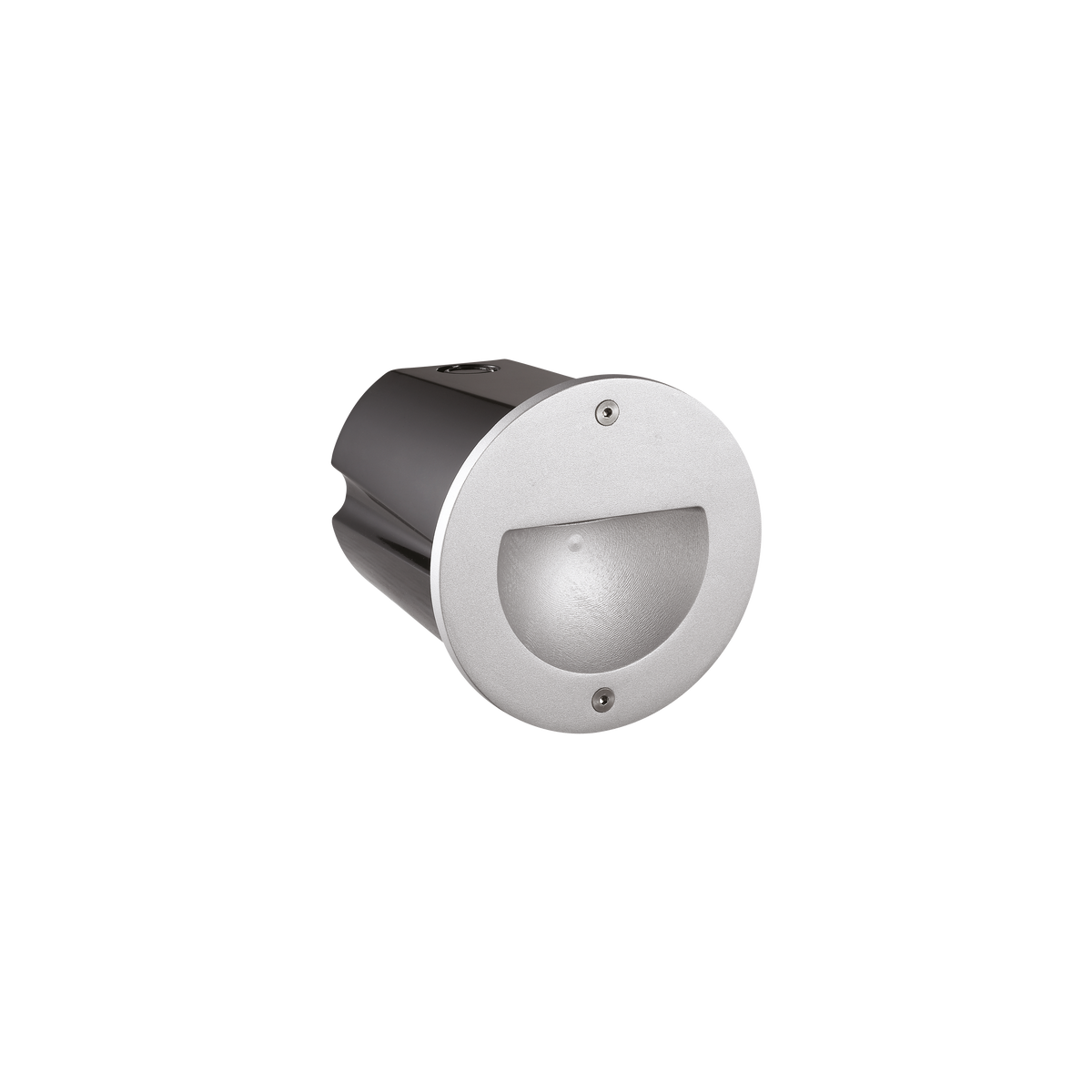 2W LED Exterior Wall Recess Eyelid Cc Silver 3000K