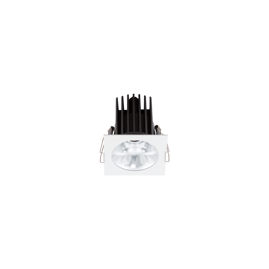 Cevon Dark Art Square Medium Downlight Kit White, Silver 3000K