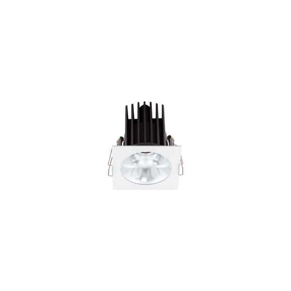 Cevon Dark Art Square Medium Downlight Kit White, Silver 3000K