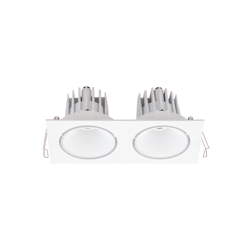 Cevon Tilt/Rotate Med Double Downlight Kit White 3000K