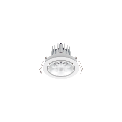 Cevon Dark Art Tilt/Rotate Medium Downlight Kit White, Silver 3000K