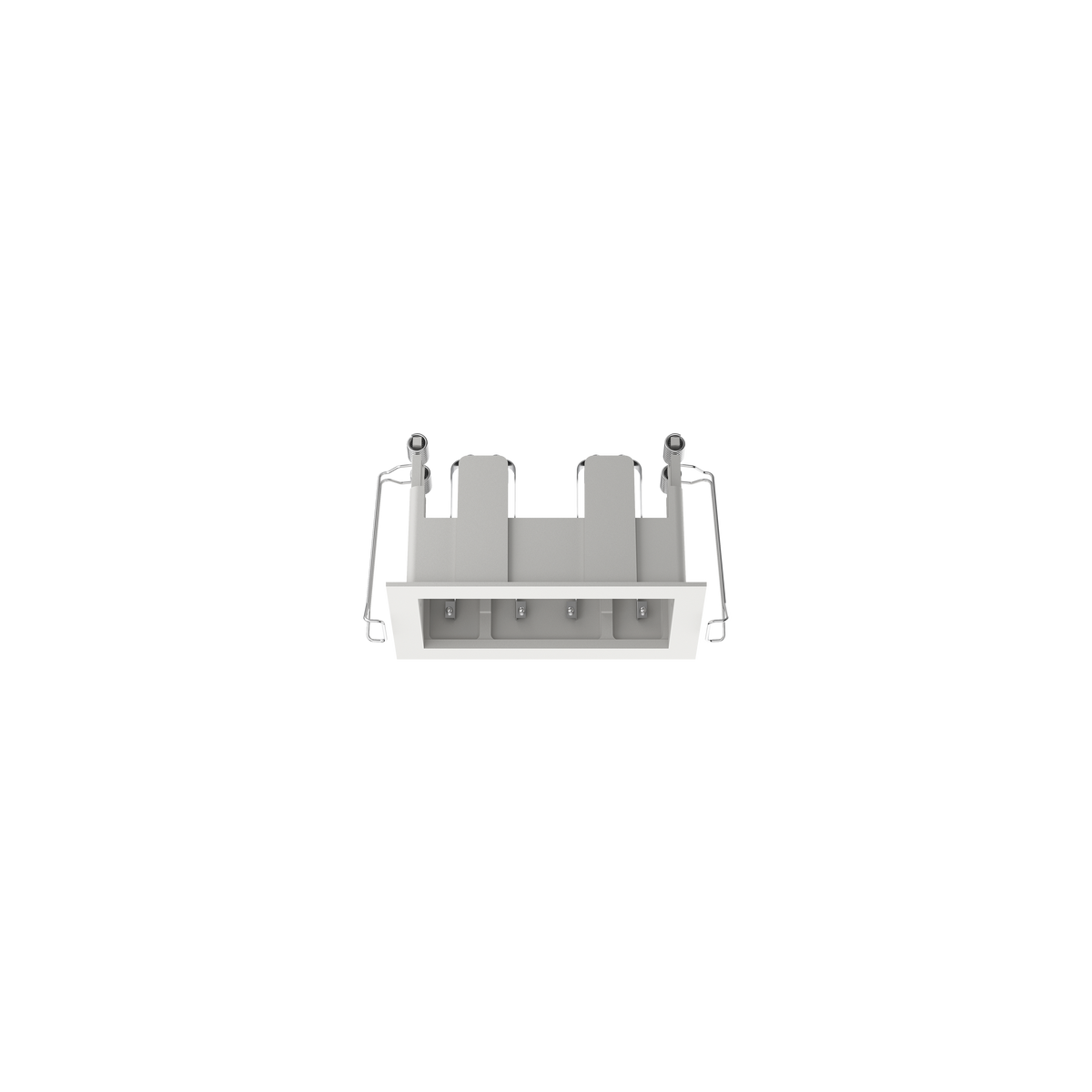 Cevon Type Recessed Rectangular Double Frame for M41 White