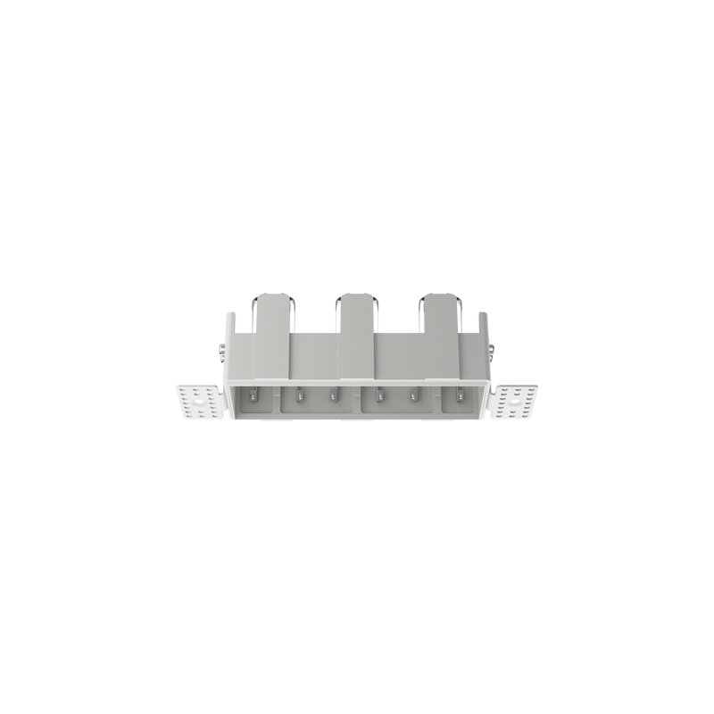 Cevon Type Trimless Rectangular Triple Frame for M41 White