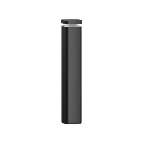 Monolith Exterior Bollard 1000mm - 360° Black 3000K 240V