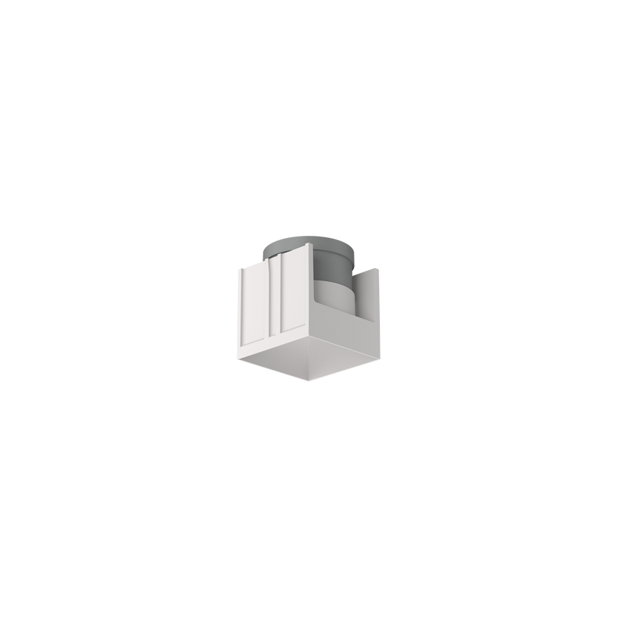 Cevon M61 Type 2 Lotus Square Fixed White, Black Anti-glare Ring 3000K