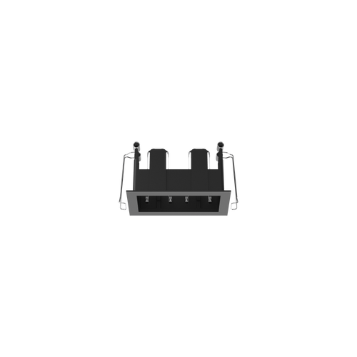Cevon Type Recessed Rectangular Double Frame for M41 Black