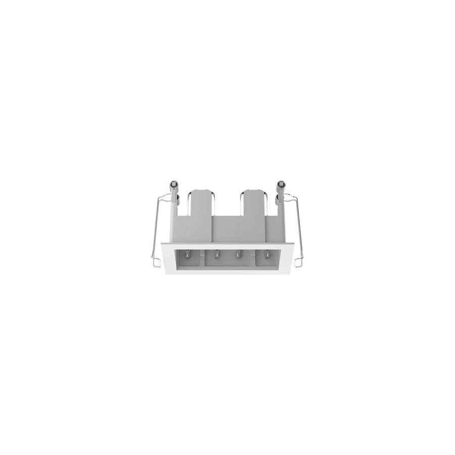 Cevon Type Recessed Rectangular Double Frame for M41 White