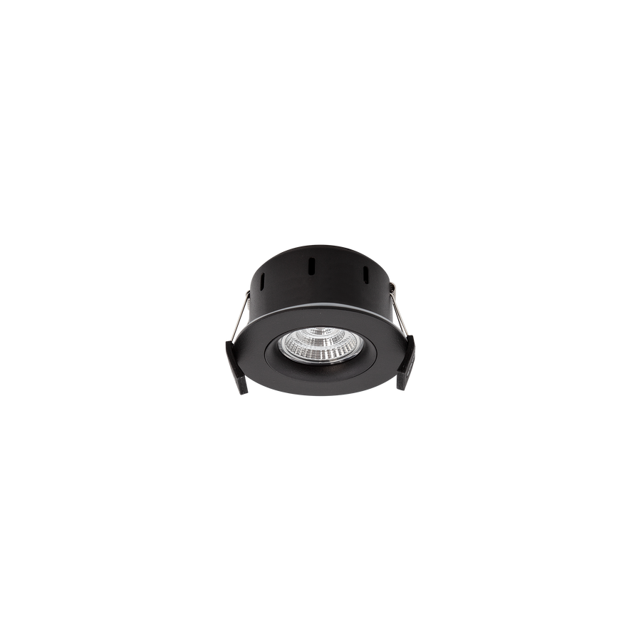 360° Gimbal Shallow Downlight Kit Black 3000K
