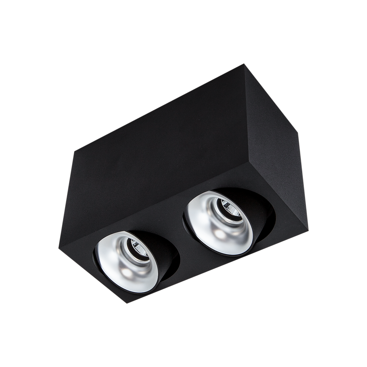 Cevon Dark Art Tilt/Rotate Twin Black, Silver 3000K