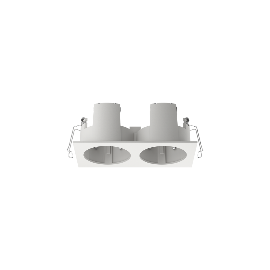 Cevon Type Recessed Rectangular Double Frame for M60 White