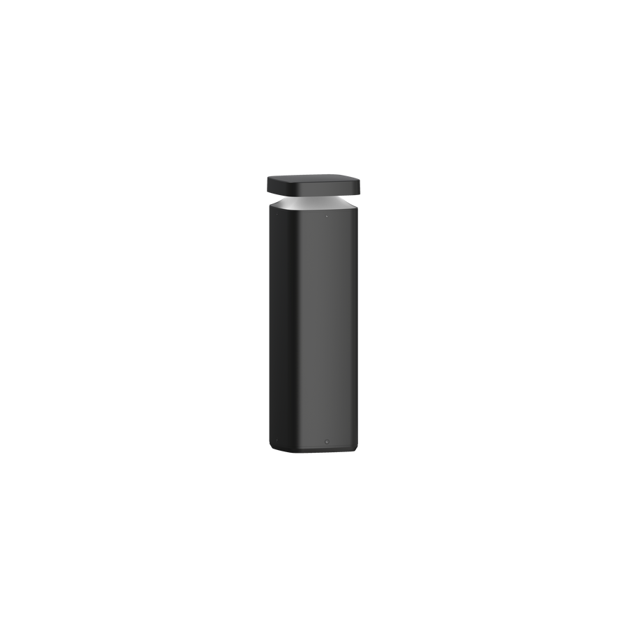 Monolith Exterior Bollard 600mm - 180° Dali Black 3000K 240V