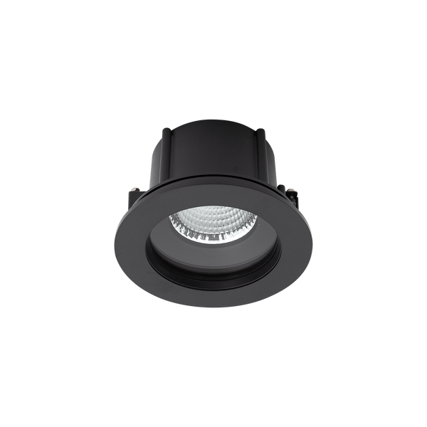 Exterior Round IP66 Large Downlight Black 4000K