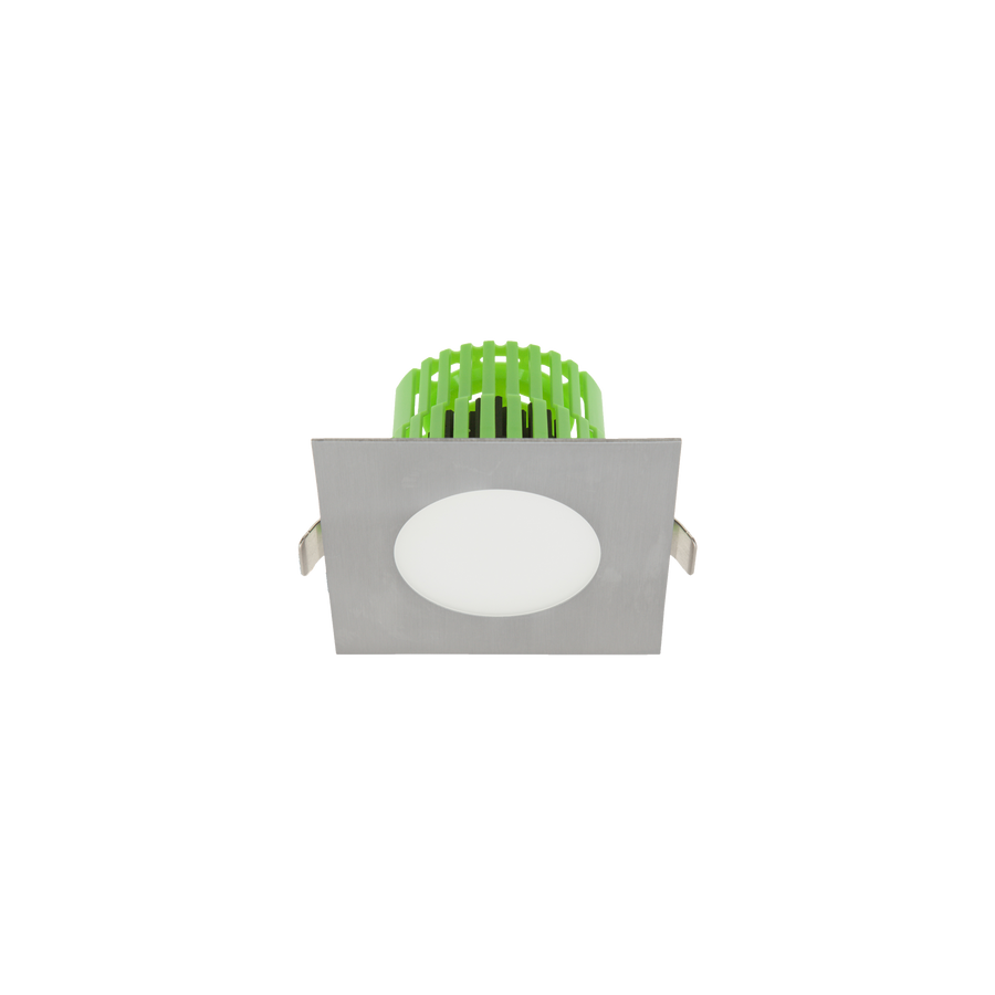 13W Flat Series Brushed Aluminium 3000K