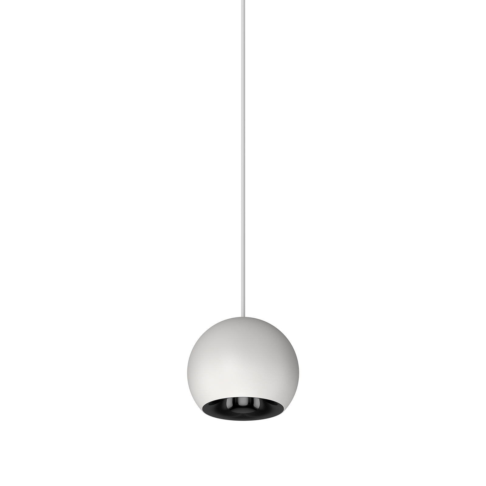 Cevon M60 Type 25 Dark Art Pendant Spot White, High Gloss Black 3000K