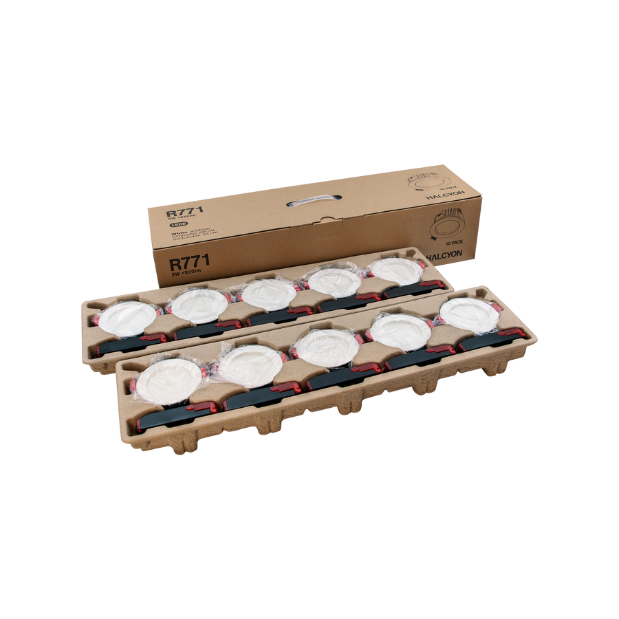10 Pack Standard Premium Economy Downlight Kit White 3K/4K