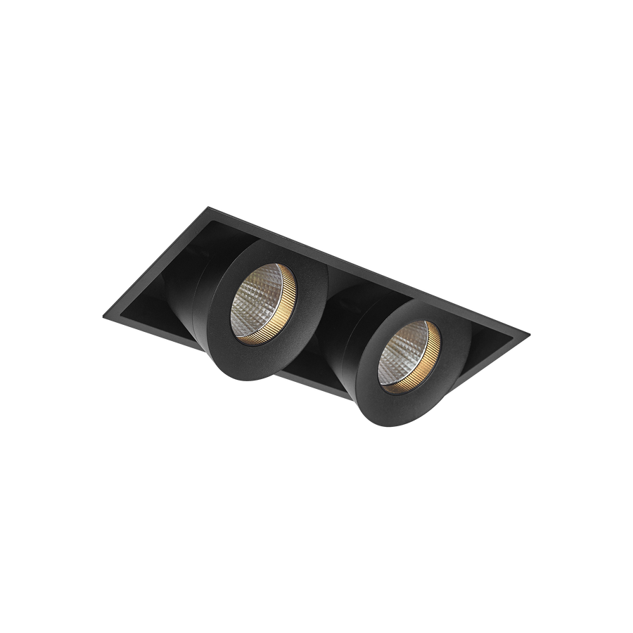 Sophia Double Tilt/Rotate Downlight Kit Black 4000K