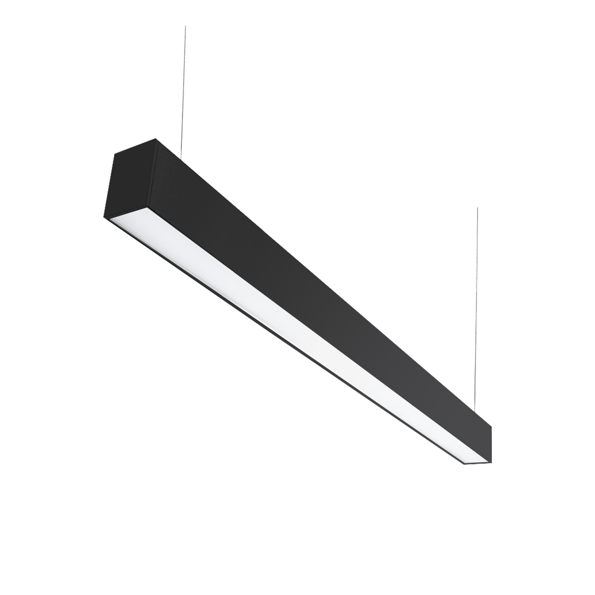 1200mm Everline Individual Direct/Indirect Black 4000K