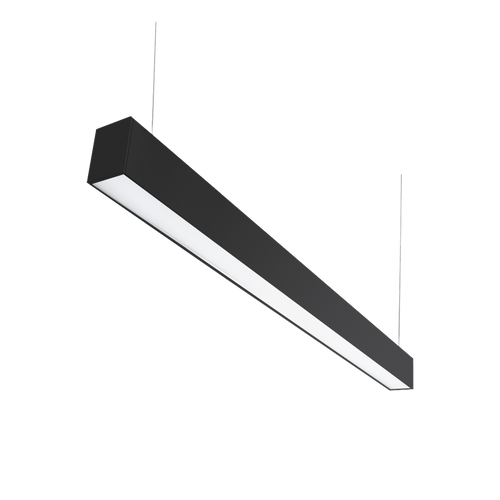 1200mm Everline Individual Direct/Indirect Black 4000K