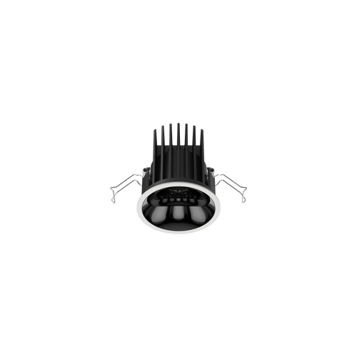 Cevon Medium Darklight Slim Trim Downlight White, High Gloss Black 4K