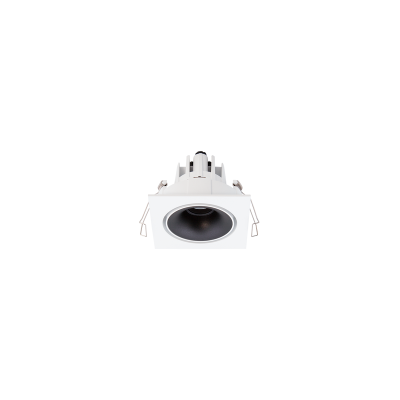 Cevon Tilt/Rotate Square Sml Downlight Kit White, Matt Black 3000K