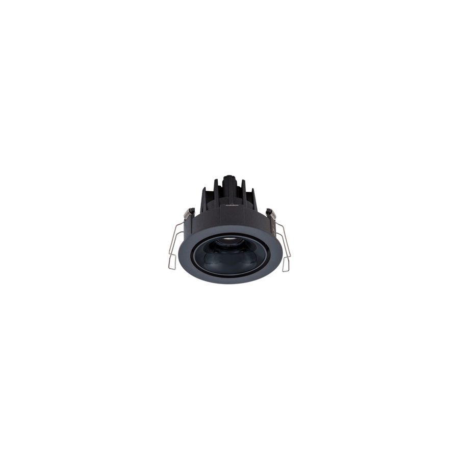 Cevon Dark Art Tilt/Rotate Small Downlight Black, High Gloss Black 3K