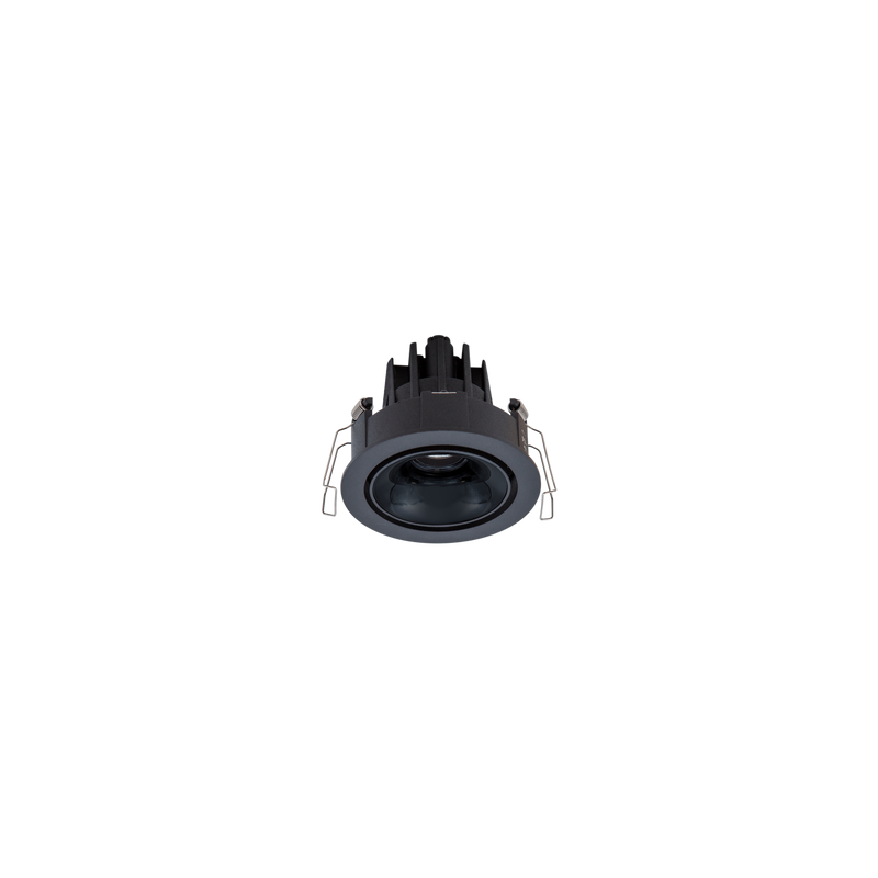 Cevon Dark Art Tilt/Rotate Small Downlight Black, High Gloss Black 3K