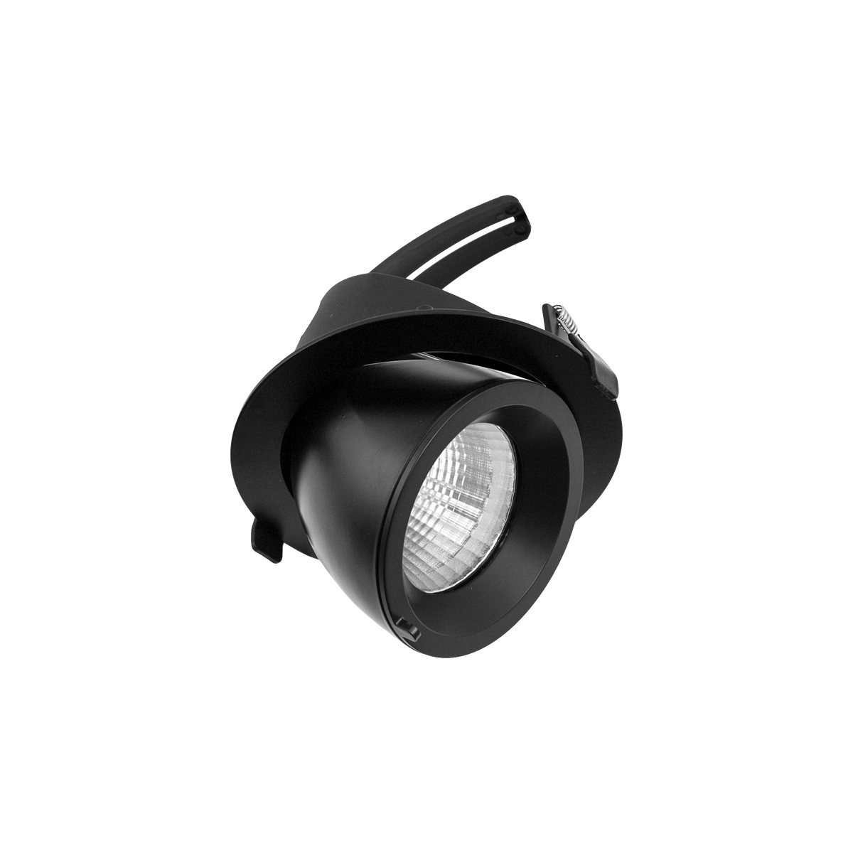 Drop Tilt/Rotate Large Downlight Black 4000K