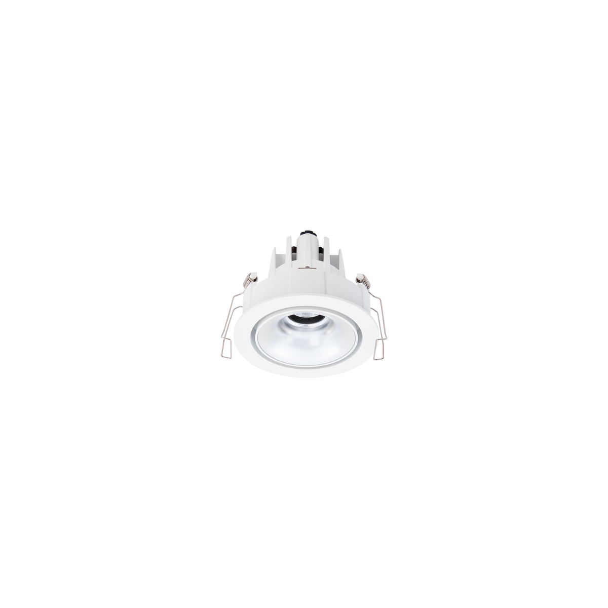 Cevon Dark Art Tilt/Rotate Small Downlight Kit White, Silver 3000K