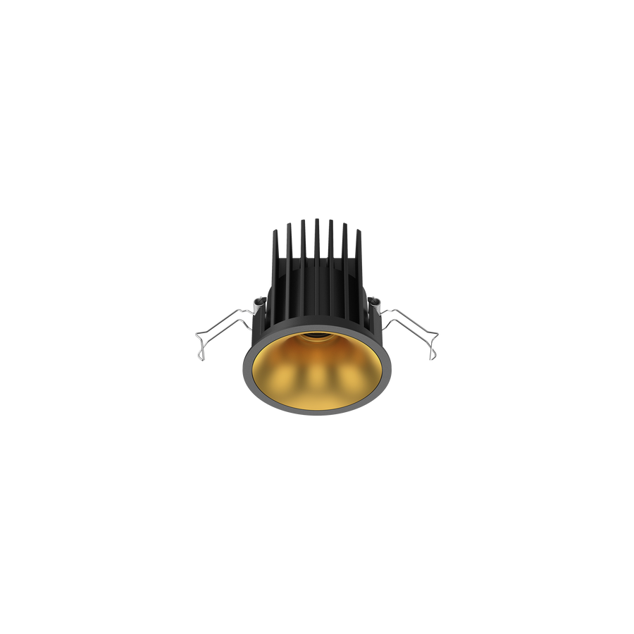 Cevon Medium Darklight Slim Trim Downlight Kit Black, Gold 3000K