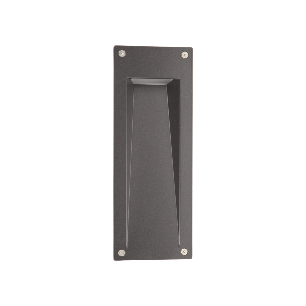 2W LED Exterior Wall Recess 700mA Cc Black 3000K