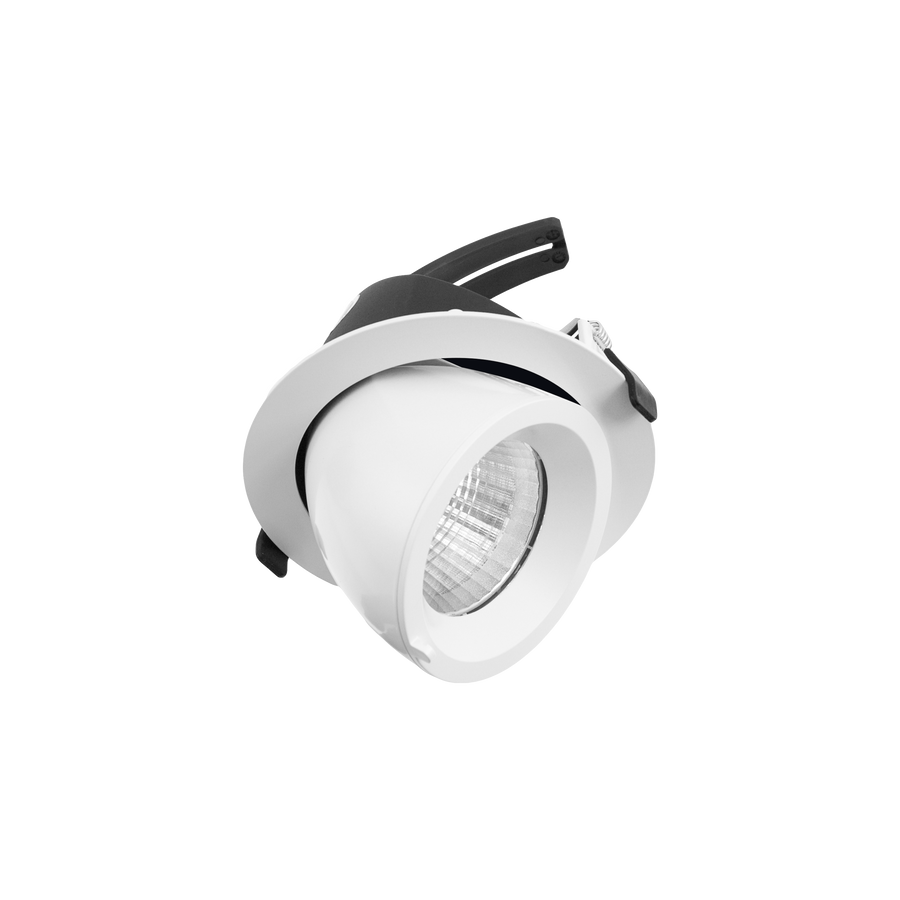Drop Tilt/Rotate Large Downlight White 4000K
