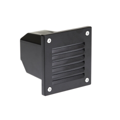 2W LED Exterior Wall Recess Louvre Square